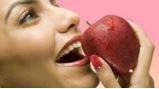 Apple helps to rid of garlic breath