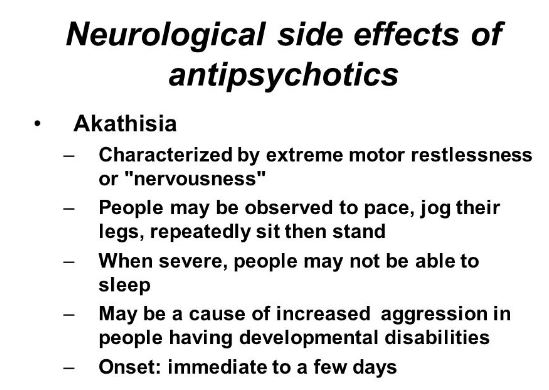 Akathisia Side Effects
